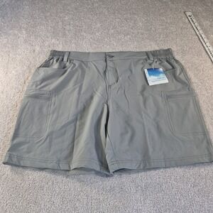 Willit Grey UPF 50 Sun Protection Nylon Stretch Cargo Shorts Mens Size XXLarge